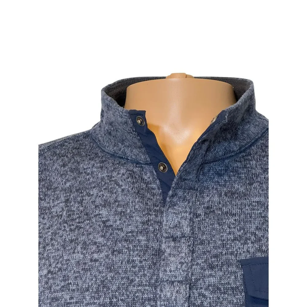 Woolrich Men's Size EXTRA LARGE Snap Button Long Sleeve Pocket Sweater‎ Pullover